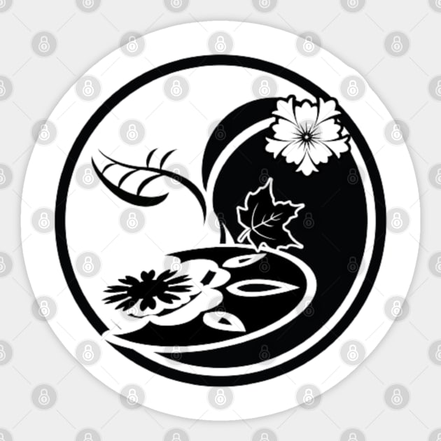 Yin and Yang Nature Sticker by Asterme